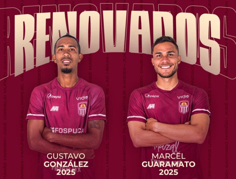 González y Guaramato con el Carabobo