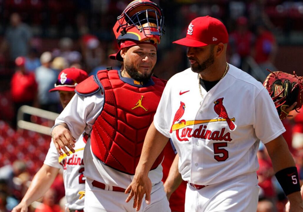 Yadier Molina y Albert Pujols